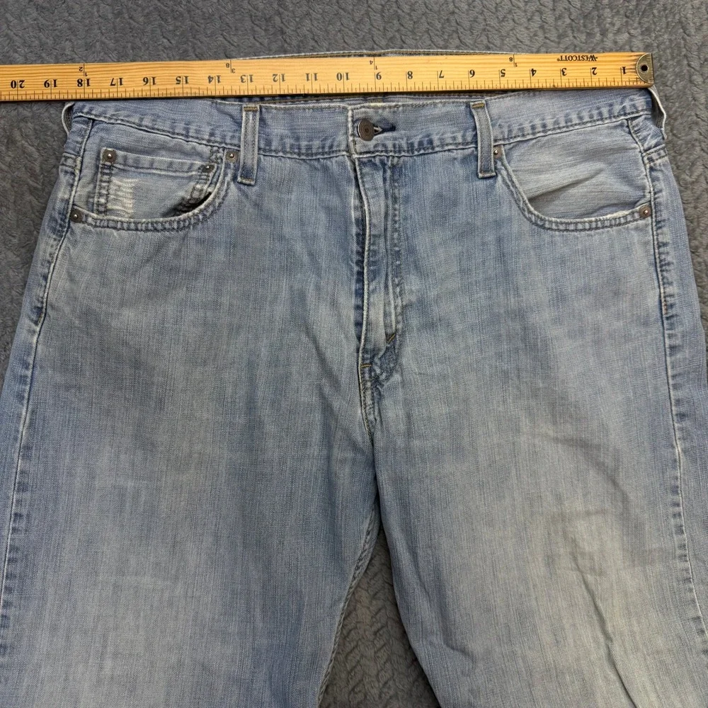 Levi's 569 Jeans Mens Loose Straight Light Wash Blue 36x28 Denim Y2K Baggy Fit